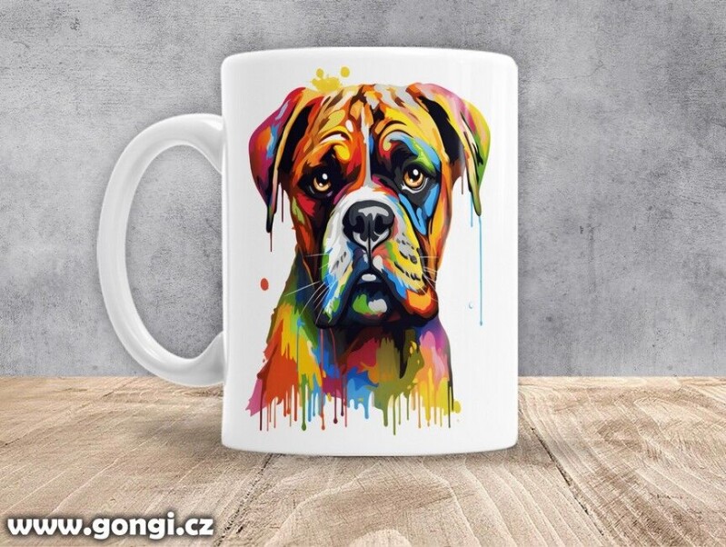 Hrnek - 0268 - Německý boxer